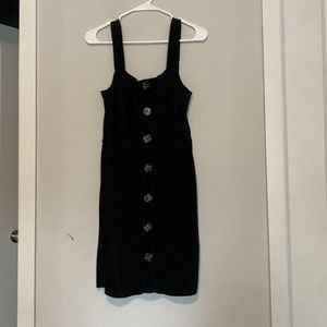 Black dress with buttons